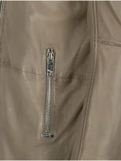 Maze Jacken & Westen*Damen Ledermantel taupe uni