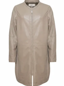 Maze Jacken & Westen*Damen Ledermantel sand uni