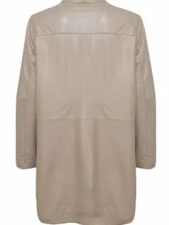 Maze Jacken & Westen*Damen Ledermantel sand uni