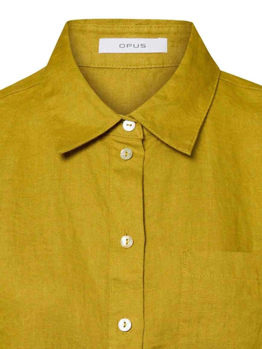 Opus Blusen*Damen Leinenbluse mais uni
