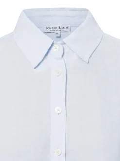 Marie Lund Blusen*Damen Leinenbluse - Rihab hellblau uni