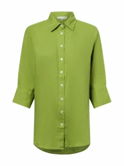 Marie Lund Blusen*Damen Leinenbluse - Rihab erbse uni