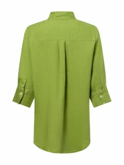 Marie Lund Blusen*Damen Leinenbluse - Rihab erbse uni