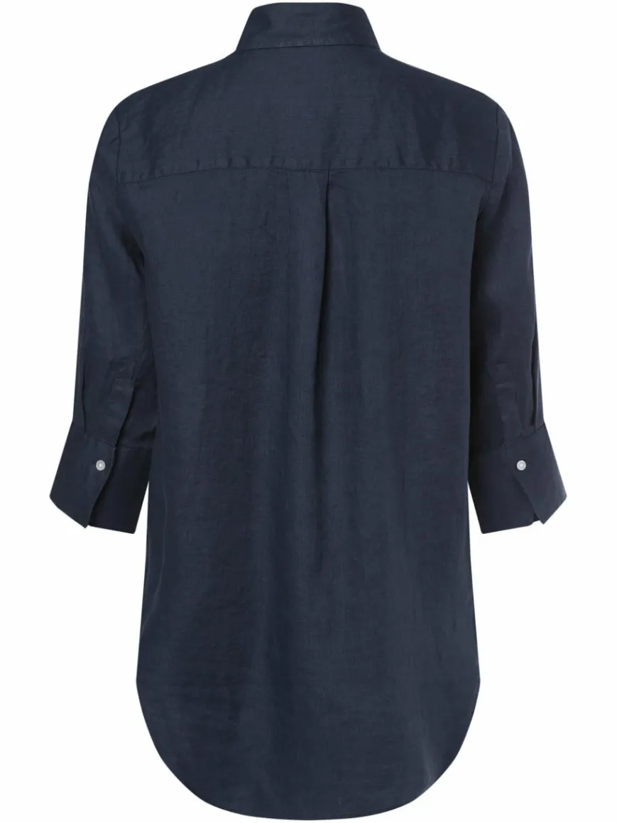 Marie Lund Blusen*Damen Leinenbluse - Rihab indigo uni