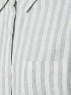 Tommy Hilfiger Blusen*Damen Leinen-Hemdbluse hellblau weiß gestreift