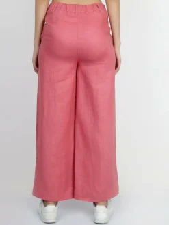 Vicci Germany Hosen*Damen Leinenhose rosa uni