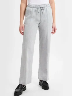 BRAX Hosen*Damen Leinenhose - Farina grau meliert