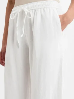 Neo Noir Hosen*Damen Leinenhose - Sonar Linen weiß uni