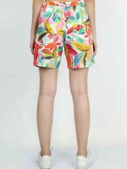 Vicci Germany Hosen*Damen Leinenshort mehrfarbig bedruckt