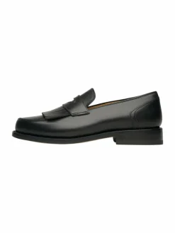 Henry Stevens Slipper*Damen Loafer – Amelia FL schwarz uni