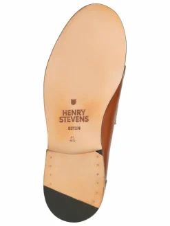 Henry Stevens Slipper*Damen Loafer – Amelia FL braun uni