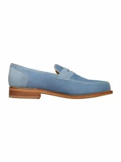 Henry Stevens Slipper*Damen Loafer – Amelia PL hellblau uni