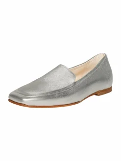 Henry Stevens Slipper*Damen Loafer – Audrey HVL silber uni