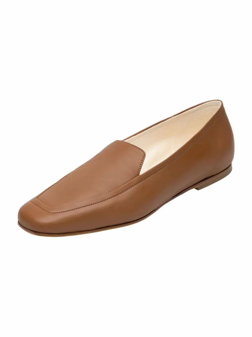 Henry Stevens Slipper*Damen Loafer – Audrey HVL braun uni
