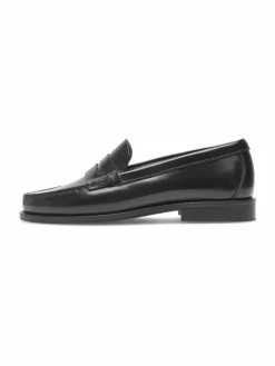 Henry Stevens Slipper*Damen Loafer – Hunter W PL schwarz uni