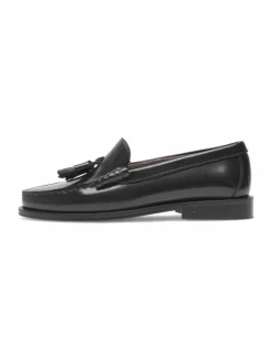 Henry Stevens Slipper*Damen Loafer – Hunter W PL schwarz uni