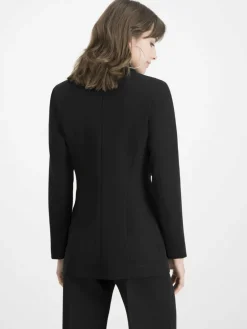 Nicowa Blazer*Damen Longblazer - CORNOVA schwarz uni