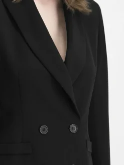 Nicowa Blazer*Damen Longblazer - CORNOVA schwarz uni
