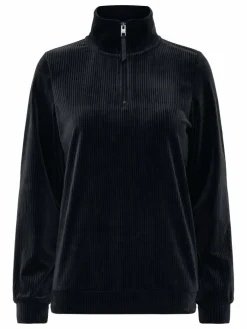 OXMO Sweatshirts & Sweatjacken*Damen Longsweatshirt - OXEBBA schwarz uni