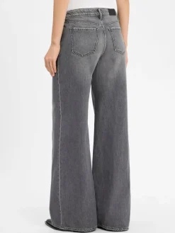 Armani Exchange Jeans|Hosen*Damen Loose Fit Jeans grau uni