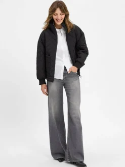 Armani Exchange Jeans|Hosen*Damen Loose Fit Jeans grau uni