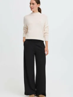 OXMO Hosen*Damen Loungehose - BMMTAYRA PANTS schwarz uni