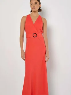 Apricot Kleider*Damen Maxikleid rosa uni