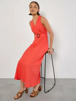 Apricot Kleider*Damen Maxikleid rosa uni