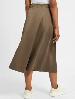 comma Röcke*Damen Maxirock khaki uni