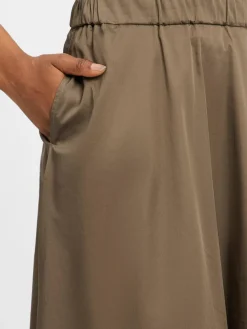 comma Röcke*Damen Maxirock khaki uni