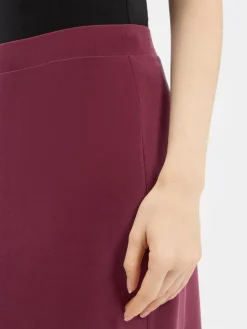 comma casual identity Röcke*Damen Maxirock bordeaux uni