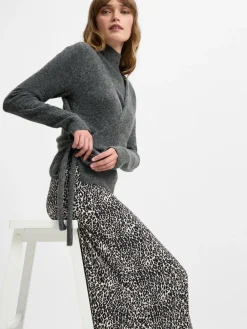 Franco Callegari Collection Röcke*Damen Maxirock beige schwarz gemustert