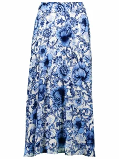 zero Röcke*Damen Maxirock mehrfarbig gemustert