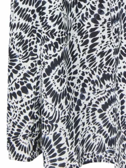 IZIA Röcke*Damen Maxirock mit Print schwarz uni