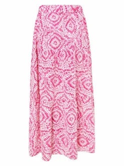 IZIA Röcke*Damen Maxirock mit Print pink uni