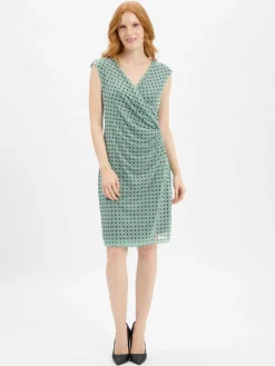 Cartoon Kleider*Damen Meshkleid mint türkis gemustert