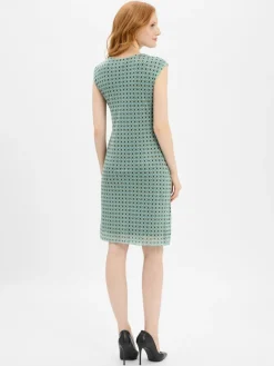 Cartoon Kleider*Damen Meshkleid mint türkis gemustert