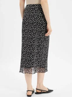 Cartoon Röcke*Damen Meshrock schwarz beige gemustert