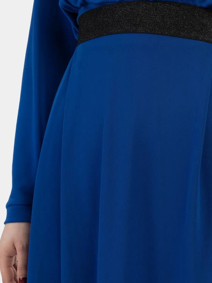 Faina Röcke*Damen Midirock royal uni