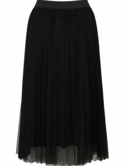 Betty & Co Röcke*Damen Midirock schwarz uni