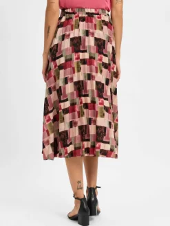 Franco Callegari Röcke*Damen Midirock altrosa gemustert