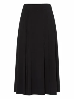 Les Lunes Röcke*Damen Midirock schwarz uni