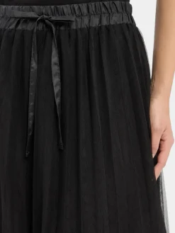 More & More Röcke*Damen Midirock schwarz uni