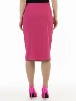 Faina Röcke*Damen Midirock pink uni