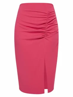 Faina Röcke*Damen Midirock pink uni