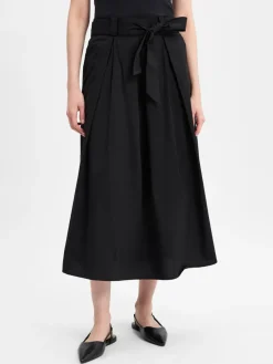 More & More Röcke*Damen Midirock schwarz uni