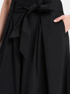 More & More Röcke*Damen Midirock schwarz uni