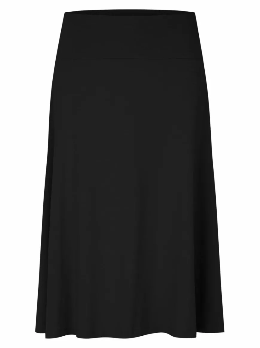 Masai Röcke*Damen Midirock schwarz uni