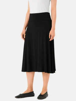 Masai Röcke*Damen Midirock schwarz uni