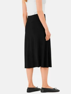 Masai Röcke*Damen Midirock schwarz uni